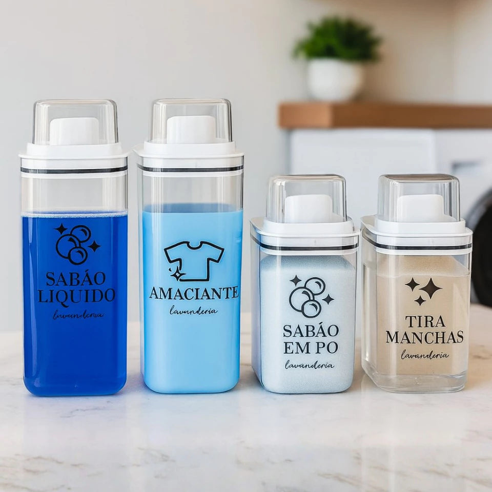 Dispenser para Lavanderia com Tampa Medidora | 1,5L ou 2,3L – Lumia