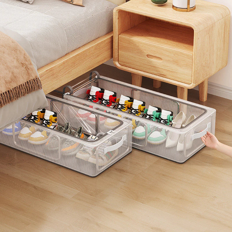 Caixa Organizadora para Tênis e Sapatos Empilhável com Tampa Flip – Lumia