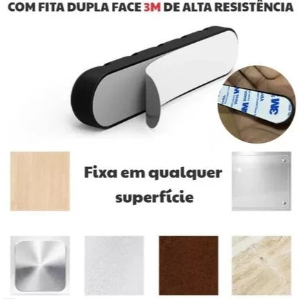 Suporte Organizador 3D em PLA Premium com Fixação Dupla Face | Setup Gamer e Home Office – Lumia
