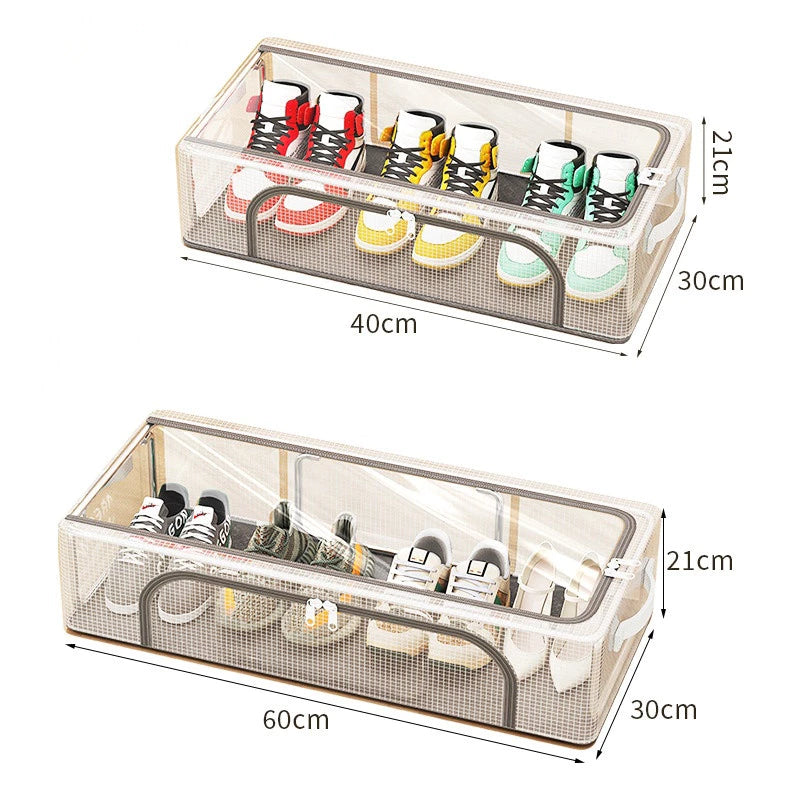 Caixa Organizadora para Tênis e Sapatos Empilhável com Tampa Flip – Lumia