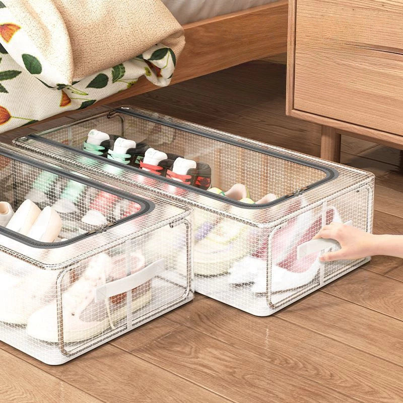 Caixa Organizadora para Tênis e Sapatos Empilhável com Tampa Flip – Lumia