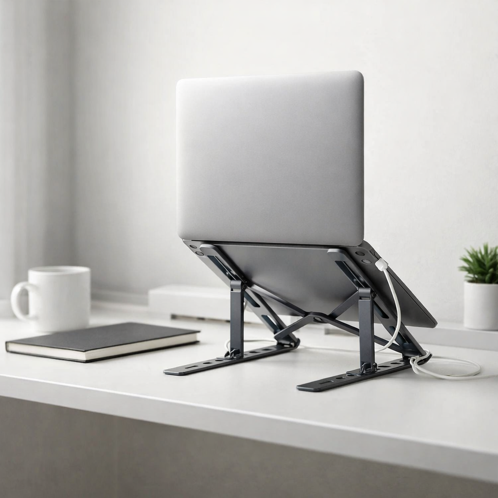 Suporte para Notebook Articulado em Alumínio | Ergonômico e Portátil – Lumia