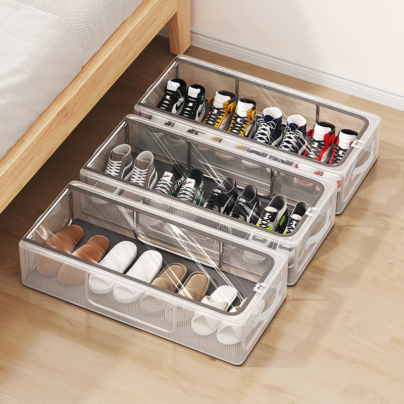 Caixa Organizadora para Tênis e Sapatos Empilhável com Tampa Flip – Lumia