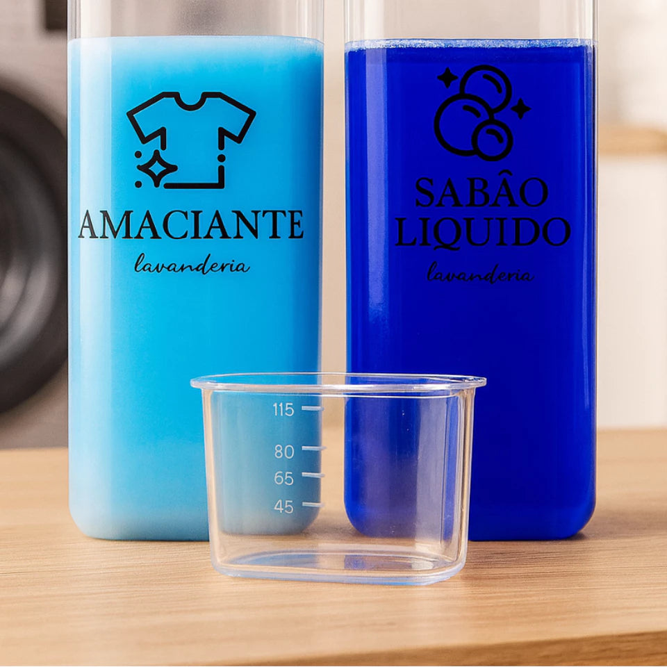 Dispenser para Lavanderia com Tampa Medidora | 1,5L ou 2,3L – Lumia