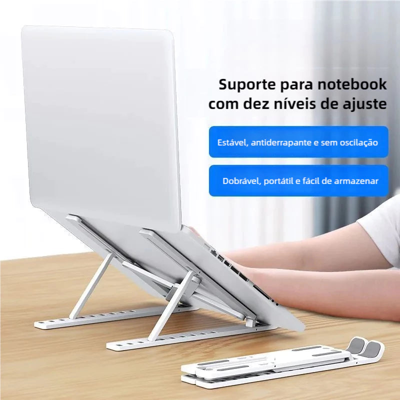 Suporte para Notebook Articulado em Alumínio | Ergonômico e Portátil – Lumia